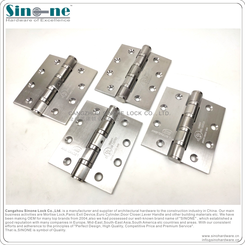 CE approved Stainless Steel 304 Ball bearing Hinge heavy duty Fire rated EN19352002 OEM factory in China