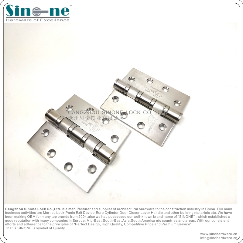 CE approved Stainless Steel 304 Ball bearing Hinge heavy duty Fire rated EN19352002 OEM factory in China