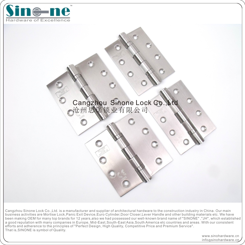 CE approved Stainless Steel 304 Ball bearing Hinge heavy duty Fire rated EN19352002 OEM factory in China