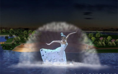 Water Screen Movie Fountain Nozzle
