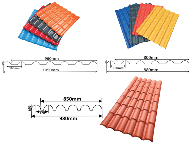 High Quality Fire Proof Asa Synthetic Resin Roof Tile