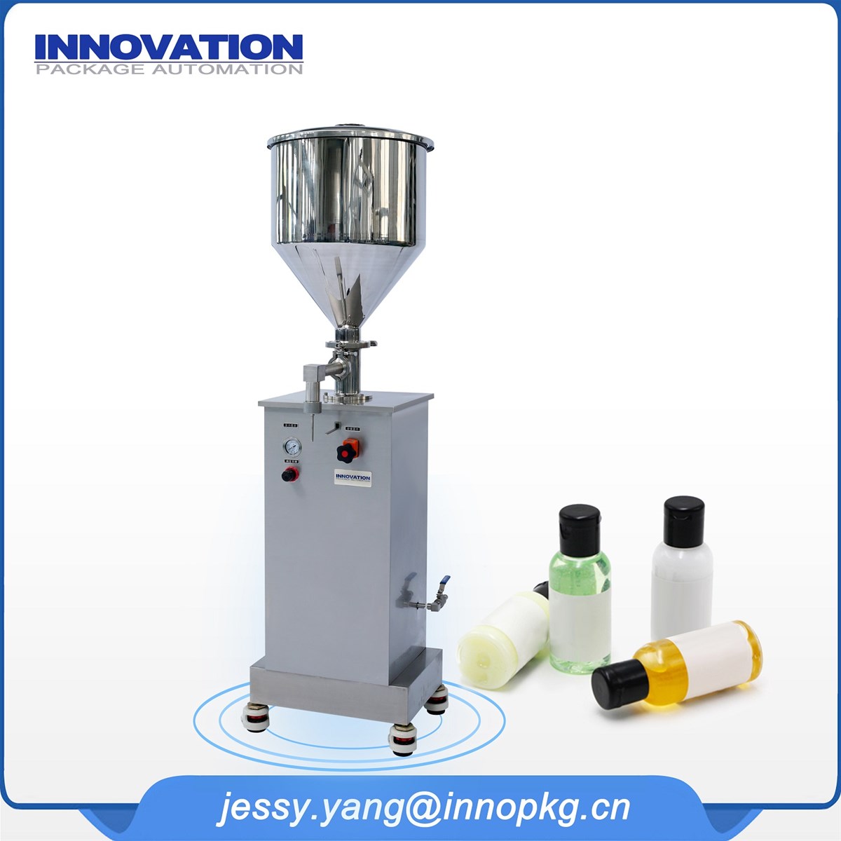 Innopkg brand vertical cosmetic cream and lotion filling machine