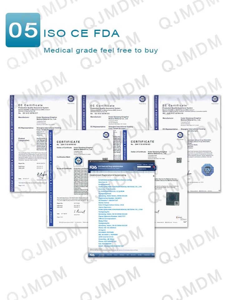 FDA CE Approved Highly Absorbent 100 Natural Cotton Medical Gauze Roll 90cm x 100m for Light Wounds