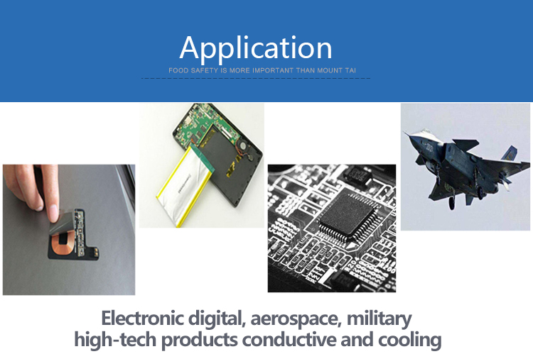 Thermal conductive graphite pad Effective thermal conductivity Digital products cooling artificial graphene film