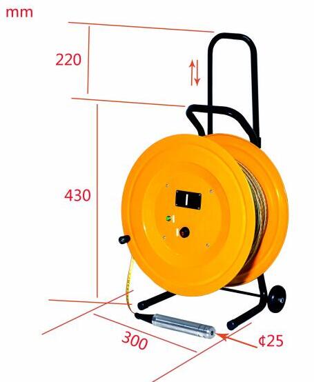 500m Portable Steel Ruler Deep Well Water Level Meter