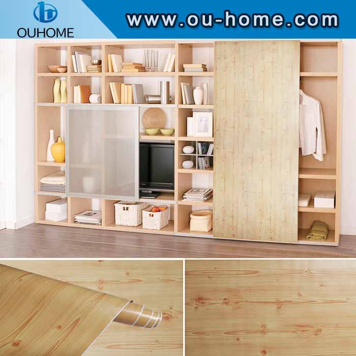 High quality decorative wood grain PVC selfadhesive sticker