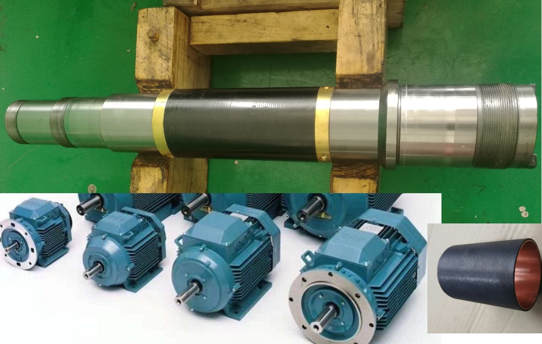 carbon fiber tube for Rotor protection sleeve of permanent magnet synchronous asynchronous motor