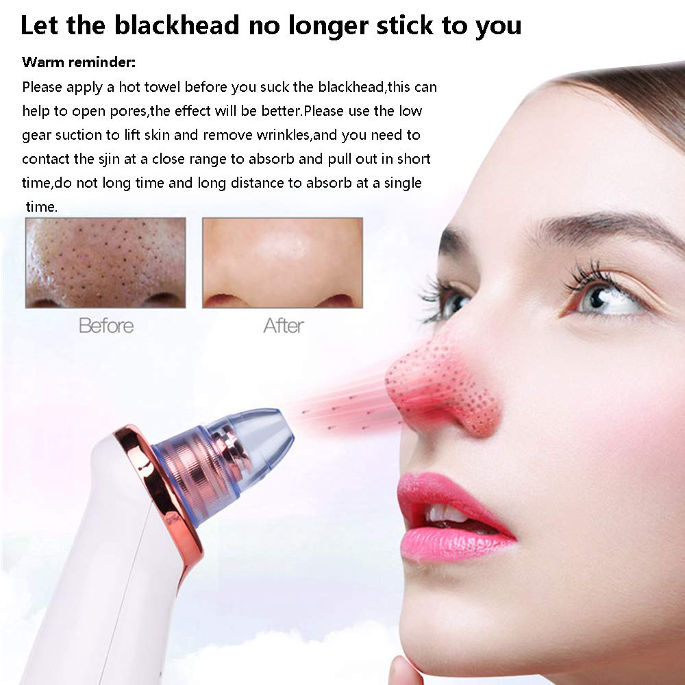 Beauty products rechargeable electric facial blackhead remover vacuum tool kit