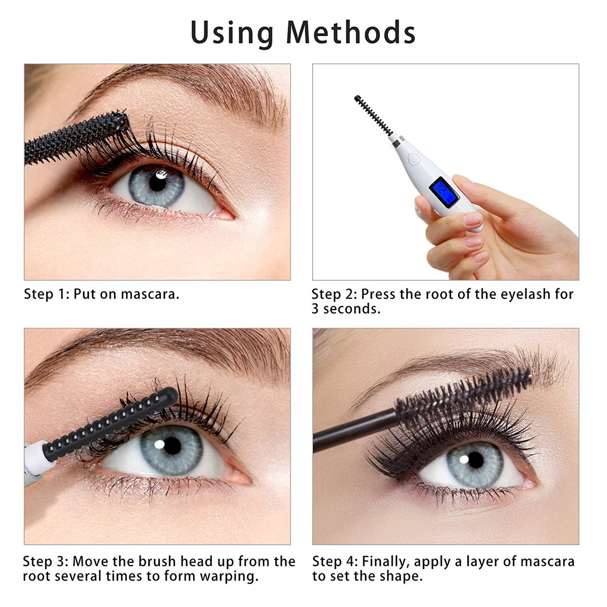 Best portable rechargeable wholesale electronic eyelash curler kit