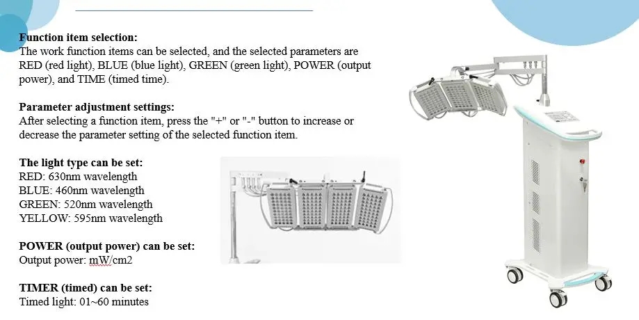 LED PDT Light Phototherapy Red and Blue Light Therapy