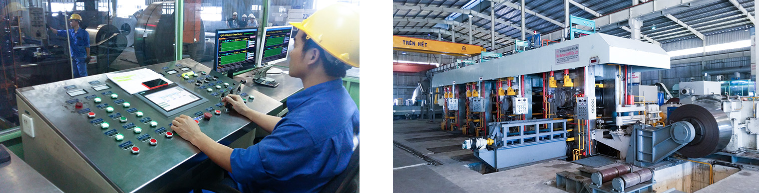 Cold rolled steel strip production line