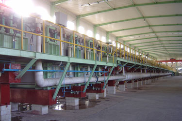 Pickled steel strip production line