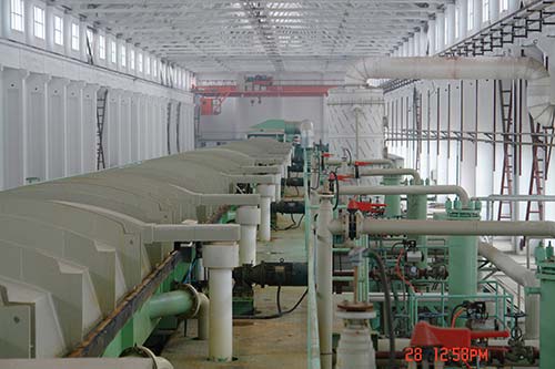 Pickled steel strip production line