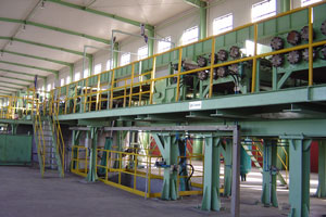 Pickled steel strip production line