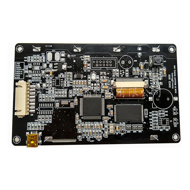 smart Cheap HMI serial port 43 inch 480x272 pixel tft lcd display module with RTP or CTP CJS04307