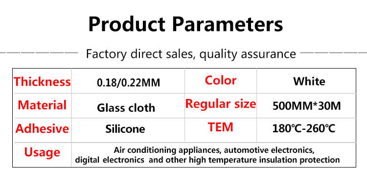 High Temperature Masking for Plasma al and Metallization Applications Glass Cloth Tape with a HighTemp Silicone