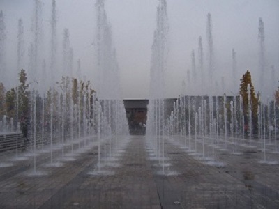 Crystal Pillar Floor Fountain Nozzle