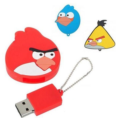 Good quality Angry Bird usb flash drive custom gift 64MB128GB memory stick custom logo