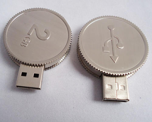 Good quality coin USB Flash Drive custom gift 64MB128GB memory stick custom logo