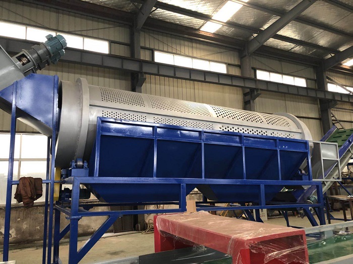 PET bottles flakes film crushing washing drying cleaning recycling machines