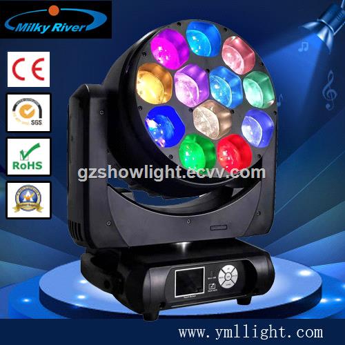 High Brightness Zoom 12pcs 40w LED Moving Head Light with Pixel Control & RDM