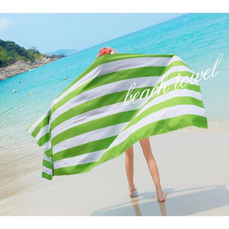 Amazon Microfiber Striped BeachYoga Rally Towel Durable Anti Sand Beach Towel Cotton BathFaceHand Towel