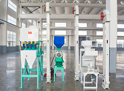 Mini rice mill production line