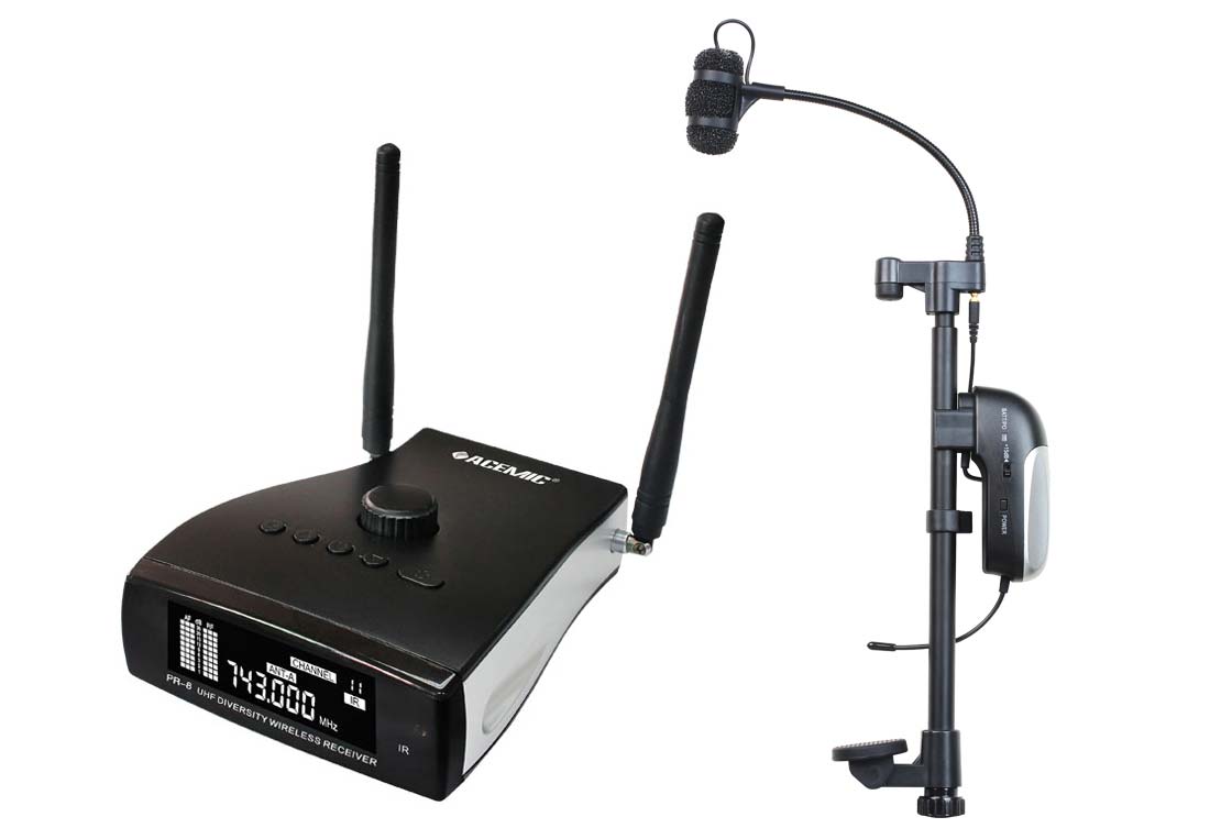 PR8BT10T Wireless double Bass microphone