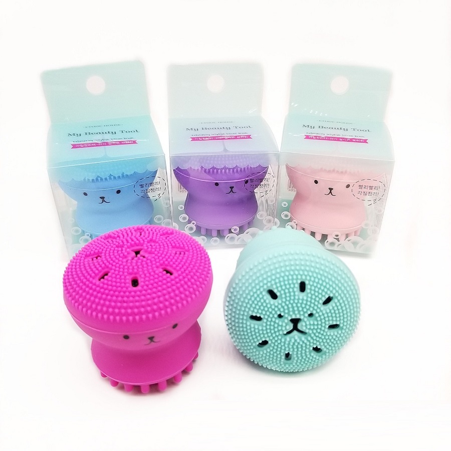 Little octopus cartoon cute promotional giveaway gift silicone facial cleansing brush Little octopus cartoon cute promotional giveaway gift silicone facial cleansing brush