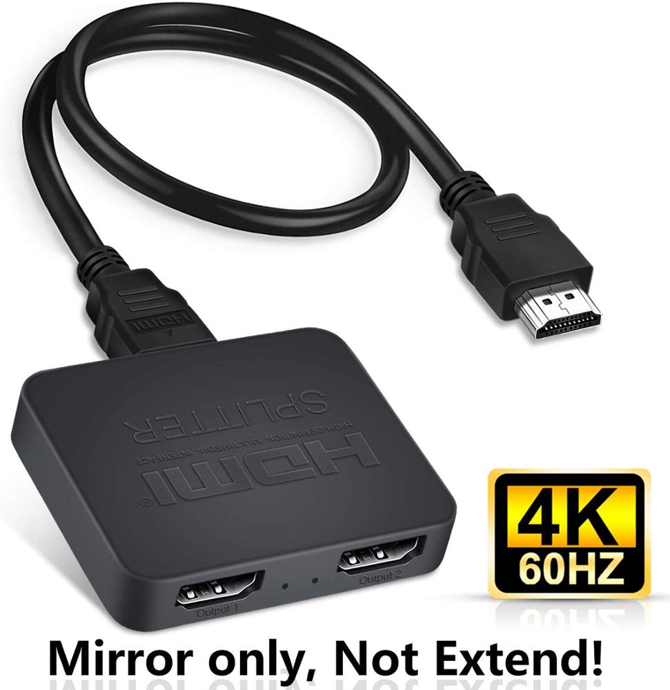 New HDMI20b Splitter 1x2 2160P 60HZ with Scalar