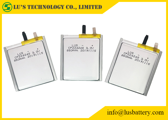 CP224248 3v Thin Battery 3.0v 850mah Primary Lithium Battery 850mah 3v Battery for Smart Cards