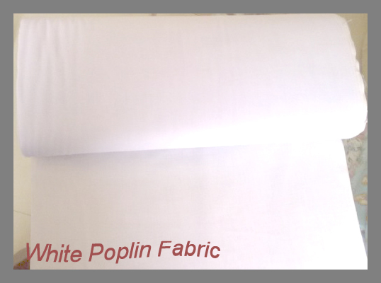 Bleached White TC Poplin fabric