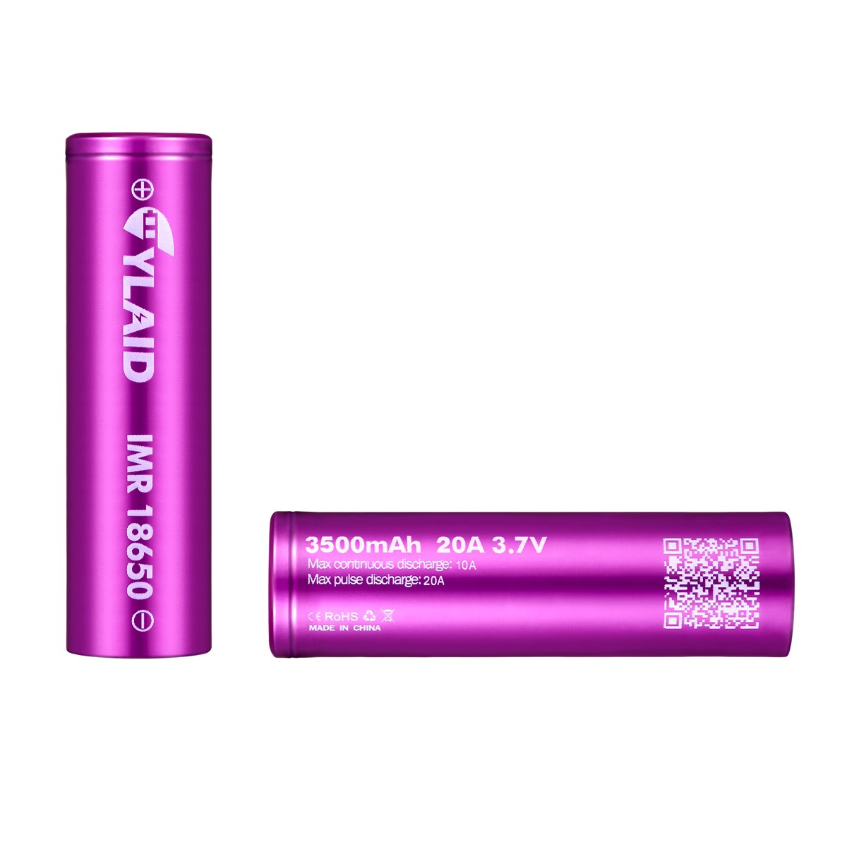 Cylaid 3500mAh 20A IMR 18650 ecig battery cell 37V in promotion