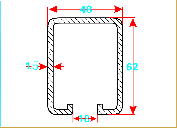 Highquality sliding door hotdip galvanized hardware track