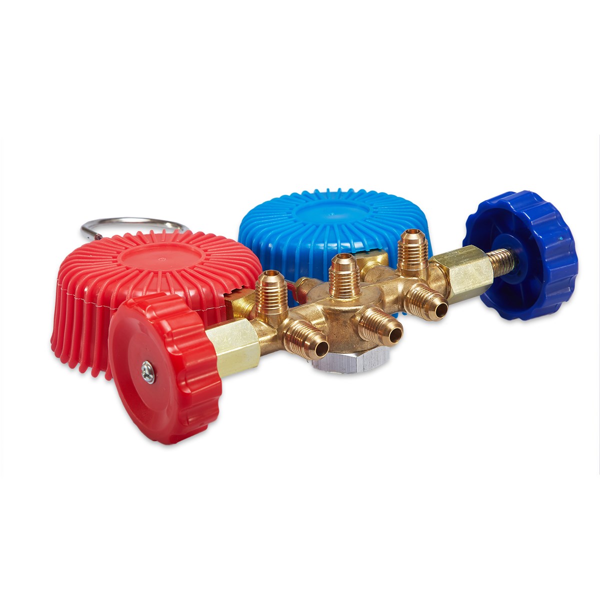 3pcs Car Air Conditioning Refrigerant Gas Pressure Gauge Hose Valve