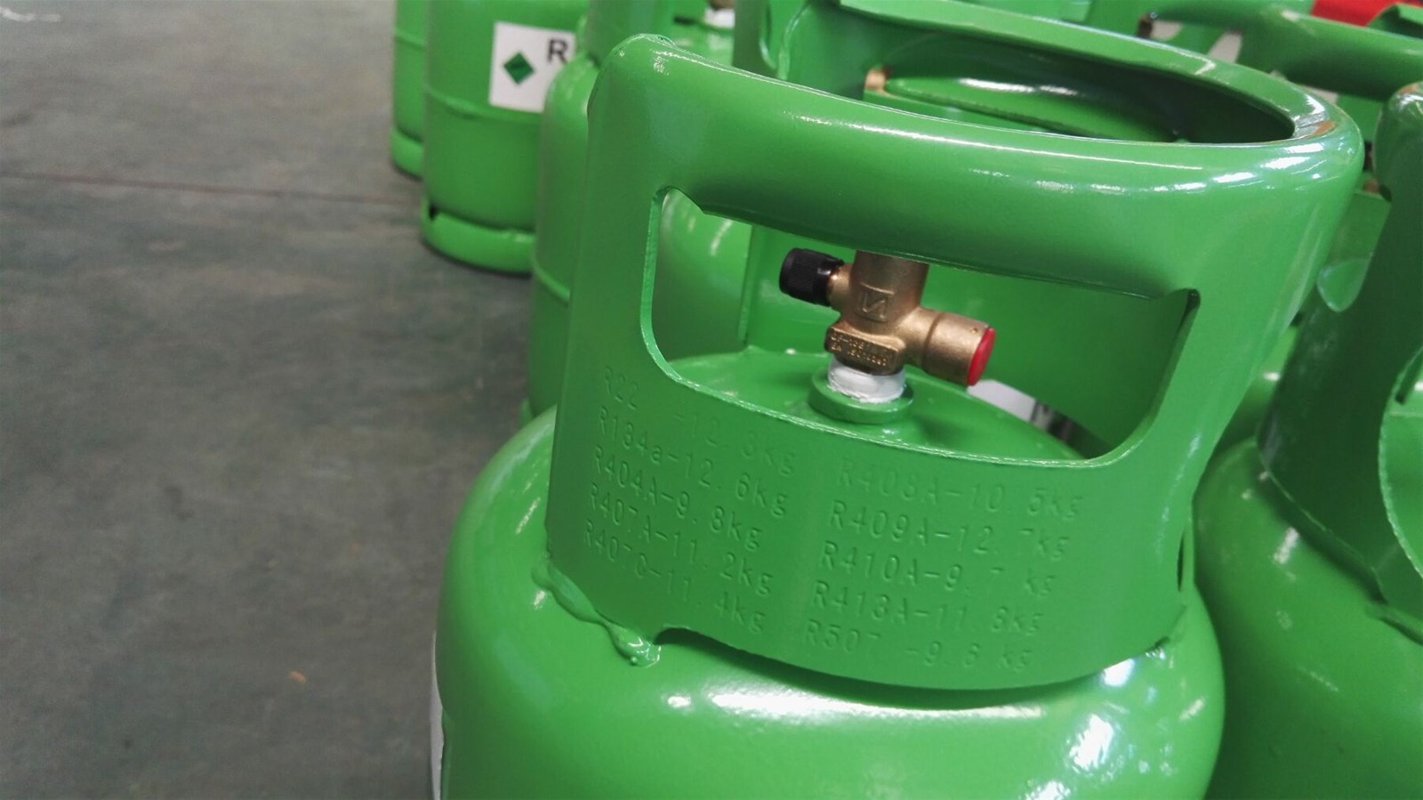 Refrigerant gas r134a r404a in CE refillable cylinder 9999