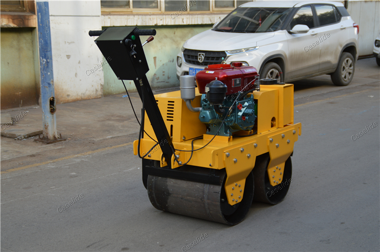 Small double drum roller Small Vibratory Tamping Roller tandem road roller for sale