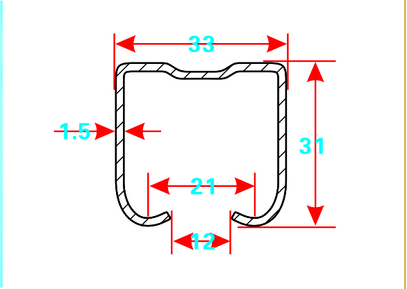 Highquality steel hotdip galvanized track