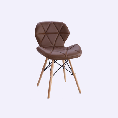 Polypropylene wood legs simple and comfortable bar or counter stool