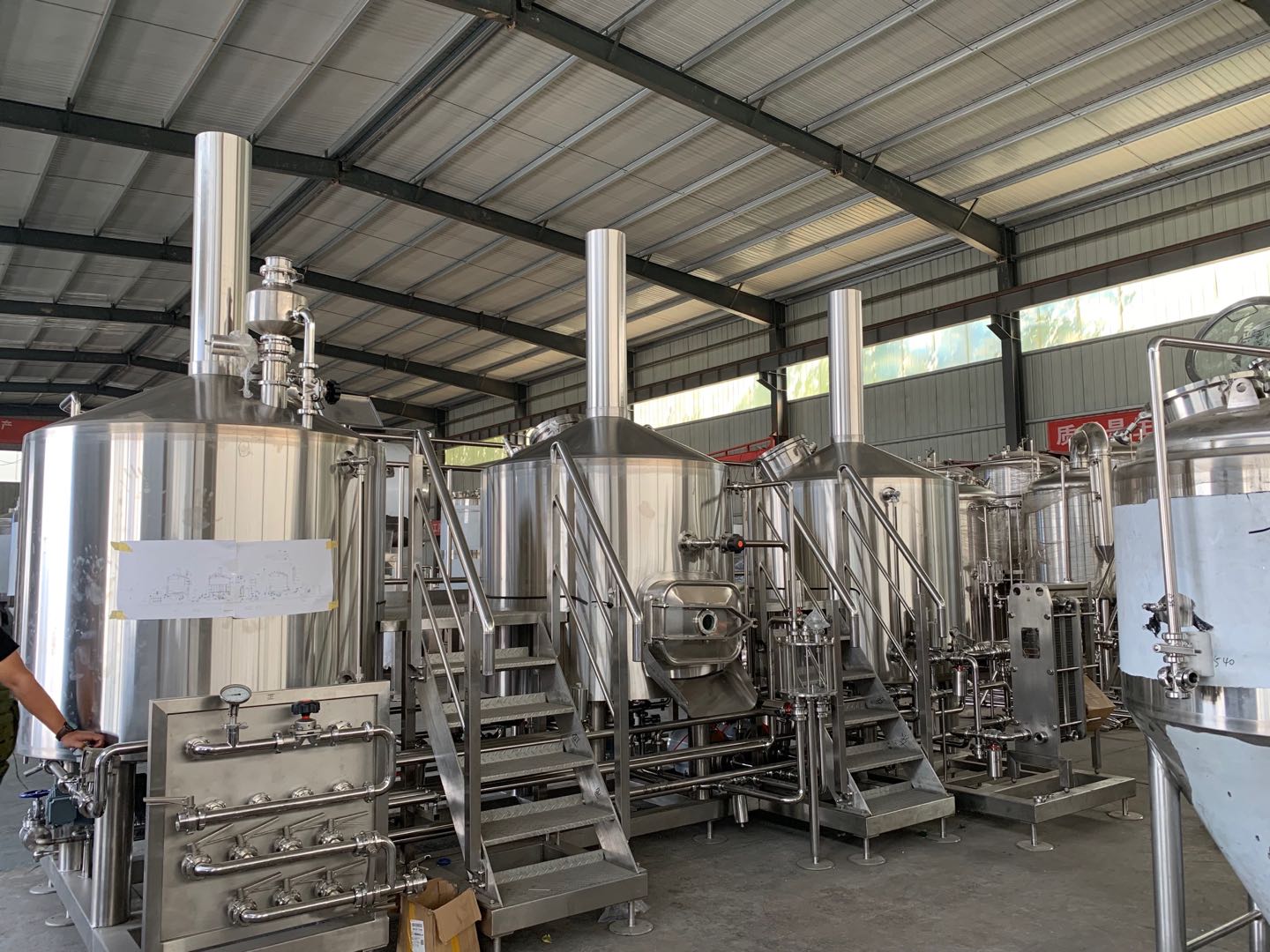 1000L three vessels brewhouse for microbrewery in stock