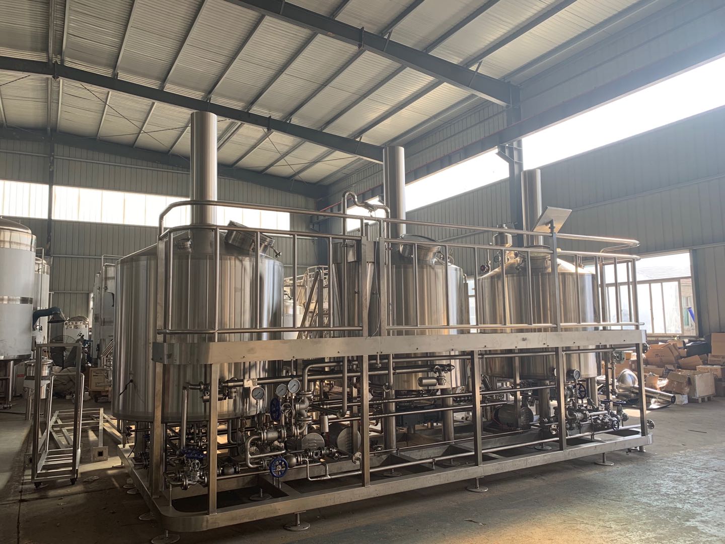 1000L three vessels brewhouse for microbrewery in stock