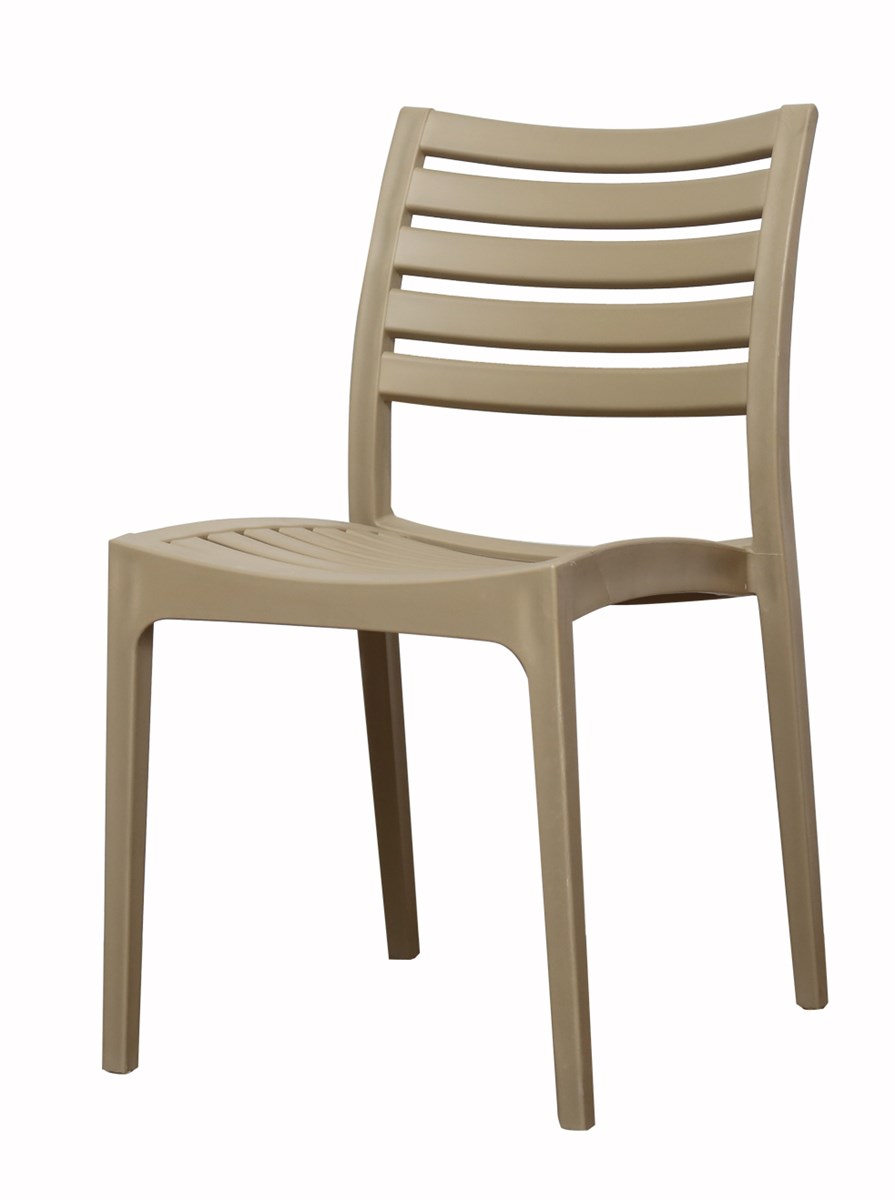 Modern style and can be used outdoor stackable no arms dining table set