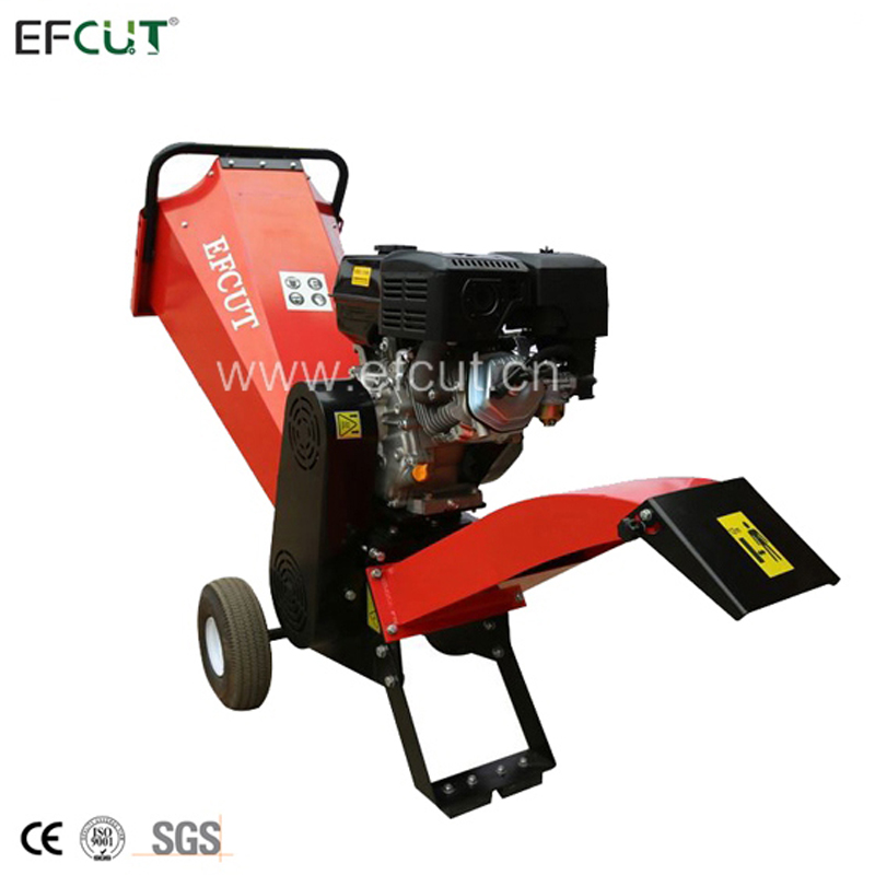 EFCUT Drum 9hp Heavy Duty Wood Chipper shredder Mulcher 3 Inch Max Wood Capacity For Sale