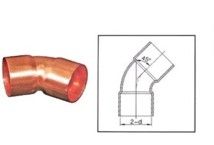 45 Degree Elbows for Pipe and HVAC System