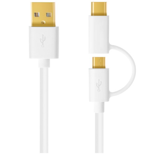 TypeC 2 in 1 cable TypeA TO TYPE C to Micro B