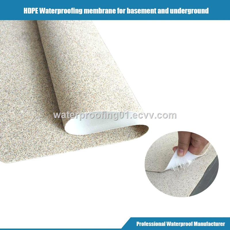 HDPE self adhesive waterproof membrane