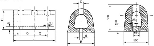 marine port rubber fender for boat dock D shape boat fender