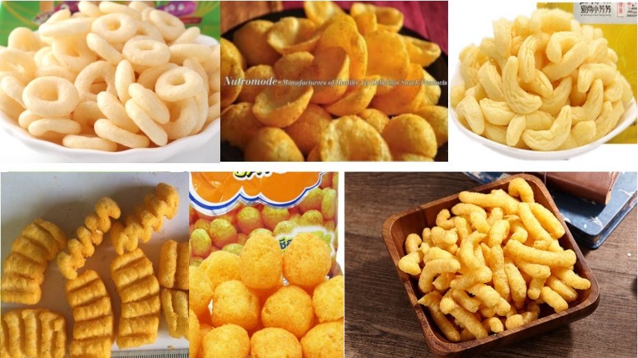 Automatic corn puffs snacks food making machinery