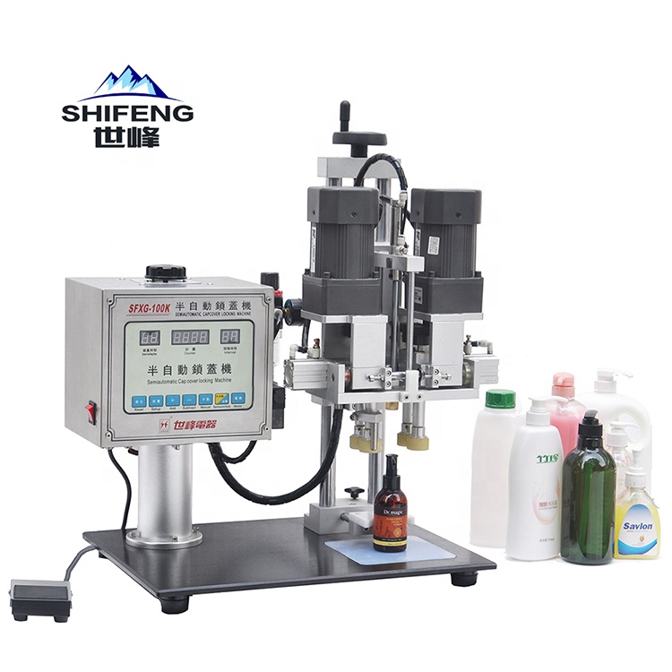 XG100B Semiautomatic Domestic Desktop Bottle Capping Machine