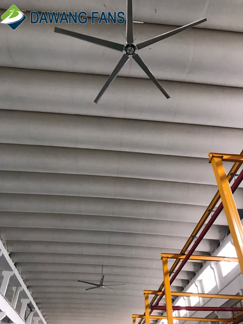 DC brushless 73m 24ft diameter electric industrial fan enery saving power consumption